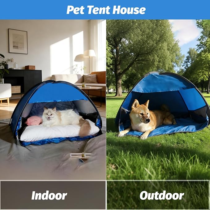 Mini Pop up Canopy, Beach Head Tent, Shade Canopy for Pet, Portable Laptop Sun Shelter for Outdoors
