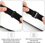 4pcs Elastic Headlamp Strap, Headlamp Band Replacement Head Lamp Comfort Belt Headlamp Headband Holder Headlamp Accessories Compatible with Black Diamond, Petzl, Princeton Tec, Fenix, Streamlight