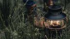 Barebones Railroad Lantern – Antique Bronze, Vintage-Inspired LED Camping Lantern with Rechargeable Battery – Adjustable Brightness Outdoor Light for Camping Gear, Backyard, and Home Decor
