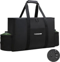 Camp Stove Carry Bag, Camping Stove Carrying Case for Coleman 2-Burner, 1680D Stove Storage bag, with Double Zipper, 2 Adjustful Side Pockets, Fits Grills/Stoves up to 23.6 x 14.5 x 5.5Inches