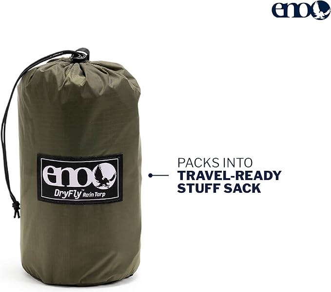 ENO, Eagles Nest Outfitters DryFly Rain Tarp, Ultralight Hammock Accessory