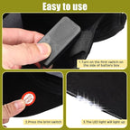 Syhood 2 Pieces LED Baseball Caps Flashlight Hats Hands Free Baseball Caps with Light Built in 5 Battery Powered Headlamp LED Hats Light for Men Fishing Jogging Camping Hand Work