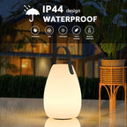 uuffoo Rechargeable Portable Table Lamp, Cordless RGB Lantern with Remote, Decorative LED Night Light, IP44 Waterproof Indoor Outdoor Lamp for Bedroom Patio Garden Wedding Party