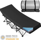 Memory Foam Camping Mattress Pad 3 Inch Thick, Portable Sleeping Pad with Waterproof Cover, Portable Roll Up Cot Mattress Pad Floor Mat for Travel Truck Bed Tent 72" x 24"x 3"