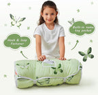 Toddler Nap Mat with Pillow and Blanket, Extra Large Rolled Napping Mats,Slumber Bags for Boys Girls,Kids Sleeping Bag for Daycare, Preschool Travel Camping