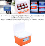 SIXRUN 5L Portable Cooler Box, Multifunctional Keeps Food Freshness and Drink Cool Insulated for Travel Camping Fishing and Outdoor Activities