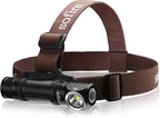sofirn HS40 Rechargeable Headlamp 2000 Lumens, Super Bright Headlamp Flashlight with 6500k SST40 LED, IPX8 Water Resistance, Magnetic Tail Cap, Small Head Lamps to wear for Adult Camping Hking