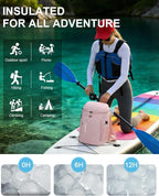 Capolo Cooler Backpack Insulated Waterproof for Women Men,36/45 Cans Lunch Backpack Coolers Leak Proof Soft Cooler Bag Ice Chest for Camping Beach