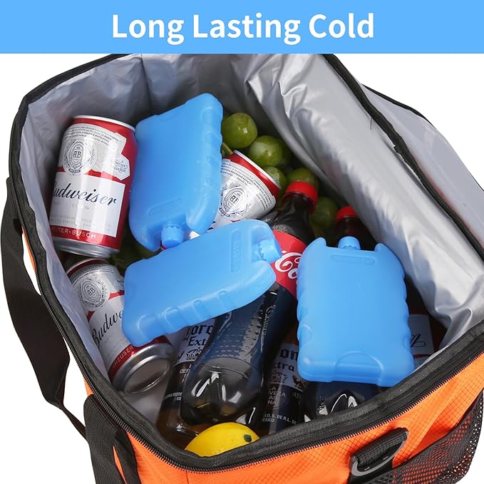 Ice Packs for Lunch Boxes Cooler Tote Bags Reusable Refreezable Cold Slim Large Cheap Hard Protable Icepacks for Bento Shipping Beach Camp Car