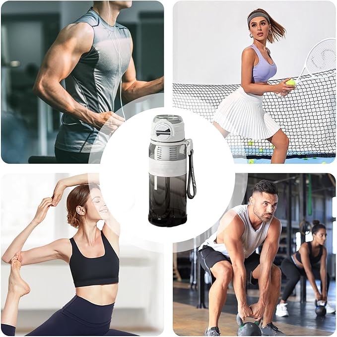 Water Bottle Straw, Fitness Water Bottle 800ml, Drinking Cup Container with Tea Strainer, Hydration Accessory Category, Home Running Hiking for Camping Daily Indoor Travel Outdoor School Cycling