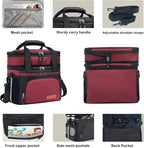 Tactical Lunch Box for Men & Women – Expandable 16L Double Deck Insulated Cooler Bag for Work, Construction & 12-Hour Shifts – Heavy Duty Leakproof Large Meal Prep Tote with Shoulder Strap