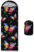 HOSIMA Dear Hunting Pattern Cold Weather Sleeping Bags for Kids Adults,Black Light Weight Waterproof Sleeping Bags for Outdoors Hiking.