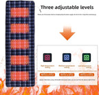Diydeg USB Heated Sleeping Bag Liner, 5 Heating Zones, 3 Temperature Levels, Heated Sleeping Pad with Compact Bag, for Cold Weather, Camping, Hiking, Backpacking