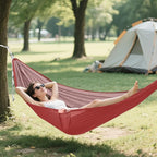 Brown Plain Camping Hammock Swing Hammock for Camping Travel Accessories