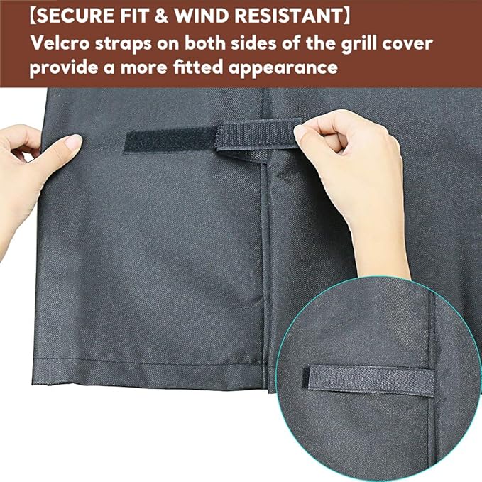 Grill Cover for Camp Chef Smoker, for Camp Chef Pellet Grill Full Cover for 24 Woodwind Pro 24 DLX 24", SmokePro DLX PG24 PG24LS PG24S PG24SE PG24LTD PG24XT 600D Waterproof Anti-UV BBQ Cover