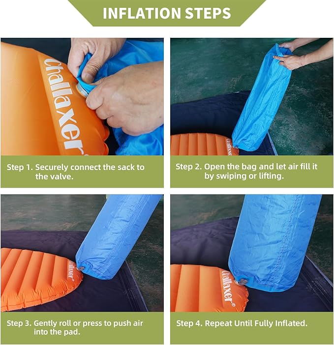 Ultralight Sleeping Pad for Camping, 74.8"x23.2" Camping Mat with Pump Sack Inflatable Sleeping Pads Compact for Camping Backpacking Hiking Traveling Tent