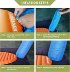 Ultralight Sleeping Pad for Camping, 74.8"x23.2" Camping Mat with Pump Sack Inflatable Sleeping Pads Compact for Camping Backpacking Hiking Traveling Tent