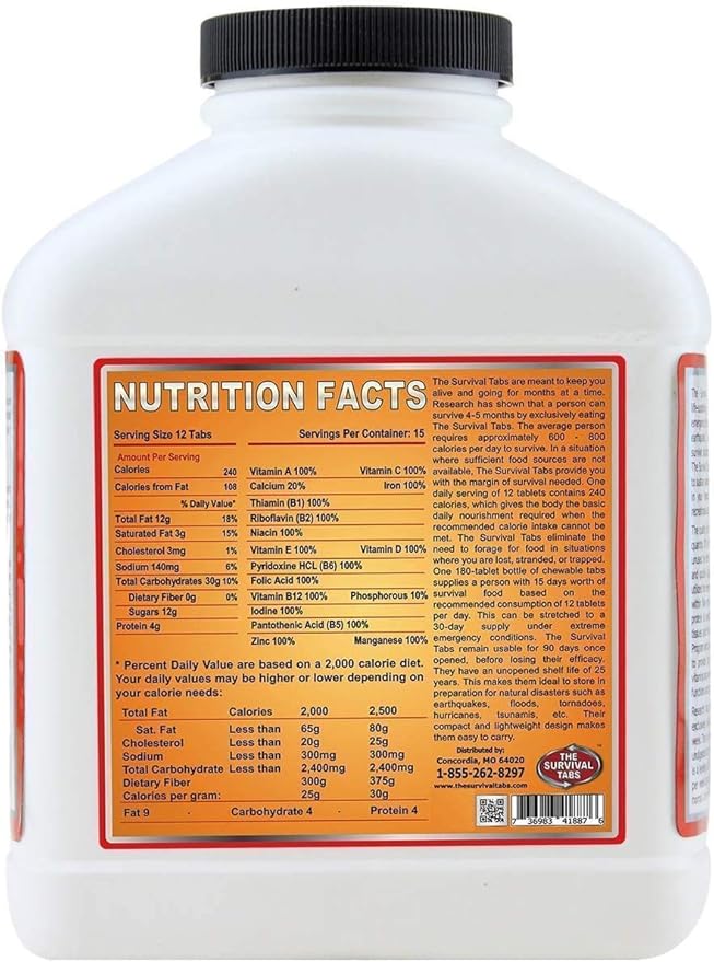 Survival food packs for 2 non GMO Gluten Free 356 days