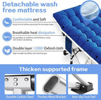 Camping Cot with Comfortable Mattress Cots for Sleeping Heavy Duty Folding Cot Camping Bed Include Carry Bag for Home Travel Adults Indoor Outdoor