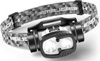 Rechargeable LED Headlamp 3000 High Lumens,9 Modes 60H Long Lasting, Motion Sensor IPX6 Waterproof Bright Head Light,for Outdoor Camping Hiking Running Fishing