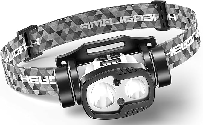 Rechargeable LED Headlamp 3000 High Lumens,9 Modes 60H Long Lasting, Motion Sensor IPX6 Waterproof Bright Head Light,for Outdoor Camping Hiking Running Fishing