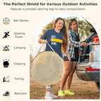 Goplus Sports Tent, Instant Pop up Weatherproof Shelter, Portable & Foldable Outdoor Clear View Bubble Tent w/Carrying Bag, Floor Mat, Watch Sports Events Camping (1-2 Person 4.2 x 4.2 ft)