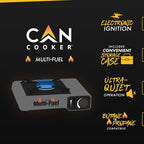 CanCooker 4 Gallon Convection Steam Cooker and Portable Multi-Fuel Single Burner with Convenient Case, Perfect for Feeding 20 People