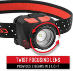 Coast FL84 575 Lumen Dual Color Focusing LED Headlamp 2-Pack