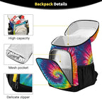 Tropical Pineapples Fruits Cooler Backpack Insulated Leak Proof Beach Cooler Bag Soft Lunch Picnic Hiking Camping Backpack Cooler