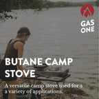 GasOne 2-Burner Portable Camp Stove - High Output 15,300 BTU - With Durable Carrying Case, Automatic Ignition, Safety Features, Perfect for Camping, Hiking, Tailgating, and Emergency Preparedness