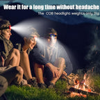 48 Pack LED Headlamp Flashlight Bright Waterproof Head Lamp Torch Cob Flood Head Light Bulk 800 lumens with 3 Modes 144 AAA Batteries for Adult Kids Running Camping Night Survival, 4 Colors