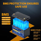 GOLDENMATE 12V 100Ah LiFePO4 Battery, Up to 15000 Deep Cycles Group 31 Lithium Battery, Built-in 100A BMS, Perfect for RV, Solar, Camping, Marine, Trolling Motor and Off-Grid Applications