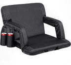 Nova Microdermabrasion 20.5"/25" Wide Stadium Seat for Bleachers w/Back Support Padded Cushion Portable Reclining Bleacher Seats Camping Stadium Chair Waterproof