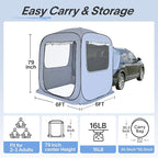 Alvantor SUV Tailgate Tent, Instant Pop Up Car Tent Creates Extra Living Space, UV Protection, Quick Setup in Seconds for Family, Road Trips, Tailgating, Beach, Outdoor Camping