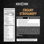 Ready Hour Creamy Stroganoff Case Pack (24 Servings), Freeze-Dried Stroganoff Dinner, Survival Emergency Food Meal, Shelf-Stable, 25-Year Shelf Life