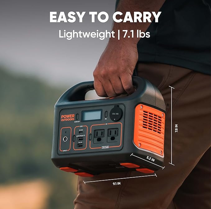 Jackery Solar Generator 300, 293Wh Backup Lithium Battery with 1XSolar Panel SolarSaga 100W Air, 110V/300W Pure Sine Wave AC Outlet for RV Outdoors Camping Travel Blackout