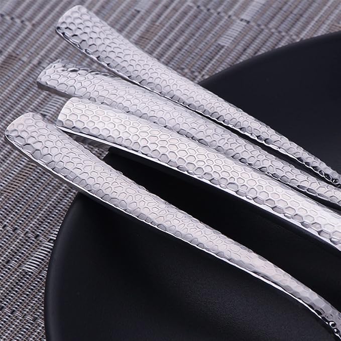 Flatware Sets 4pcs/Set Golden ?Portable Stainless Steel Cutlery Complete of Dining Tableware Kitchen Gadget Sets Dinner Forks Knives Spoon,