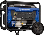Westinghouse 4650 Peak Watt Portable Generator, RV Ready 30A Outlet, Wheel & Handle Kit, Gas Powered, CO Sensor