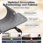 Back Seat Car Air Mattress: Inflatable SUV Car Camping Bed for Truck Van, Thickened Double-Sided Flocking Travel Car Sleeping Pad with Air Pump 2 Pillows