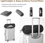 Travel Size Pillow, Compressible Memory Foam Pillow, Camping Pillow Breathable Cover for Travel Airplane Car Hiking Camping Outdoor