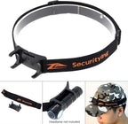 SecurityIng Head Lamp Strap with Bracket, Elastic Headband Adjustable Headlight Strap Headlamp Band for 22mm - 26mm Headlight Bracket