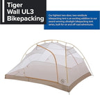 Big Agnes Tiger Wall UL Ultralight Bikepacking Tent with UV-Resistant Solution Dyed Fabric