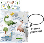 Personalized Toddler Nap Mats for Preschool, Custom Name Kids Sleeping Bag for Daycare, Roll Up Sleeping Mat with Removable Pillow and Soft Dot Minky Blanke for Boys Camping Travel