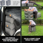 D-Hive Unbeatable Durability SUV Air Mattress for Car Camping, Durable Extra Thick 300D Oxford Fabric, Quick Easy Set-Up w/Electric Pump, Bed Mattress, Mattress for SUV, Car Air Mattress