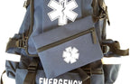 LINE2design First Aid Tactical Bag Kit - EMT Emergency First Responder Rescue Tactical Carry Fully Stocked Large Medical Supplies Medical Backpack Trauma Kit - Paramedic EMS Bags - Navy Blue