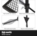 REDCAMP Folding Swivel Campfire Grill, Portable Fire Pit Grill Grate Over Fire Pit, Heavy Duty Steel Grate & Camp Fire Rack with Carrying Bag for Outdoor Camping Cooking