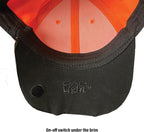 Panther Vision POWERCAP 20/00 LED Lighted Hats - High Output Ultra-Bright Hands Free LED Lighted Battery Powered Cap - Blaze Orange (CL2-280032)