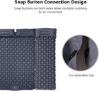 Sleeping Pad, 2 Person Self Inflating Camping Mat, TPU Camping Mattress with Snap Buttons for Couples (Blue)