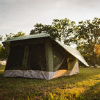 Gazelle T3 Tandem GT350GR Pop-Up Portable Camping Hub Tent, Easy Instant Set up in 90 Seconds, Alpine Green, 6-Person, Family, Overlanding, 82" x 152"