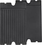 Criditpid 19.25” x 11.75” 2-in-1 Reversible Pre-Seasoned Cast Iron Cooking Griddle for Broil-Mate 746184 Grill, 11239 Flat Griddle Top Plate for Gas Stove/Charcoal/Electric/Propane/Gas Grill.